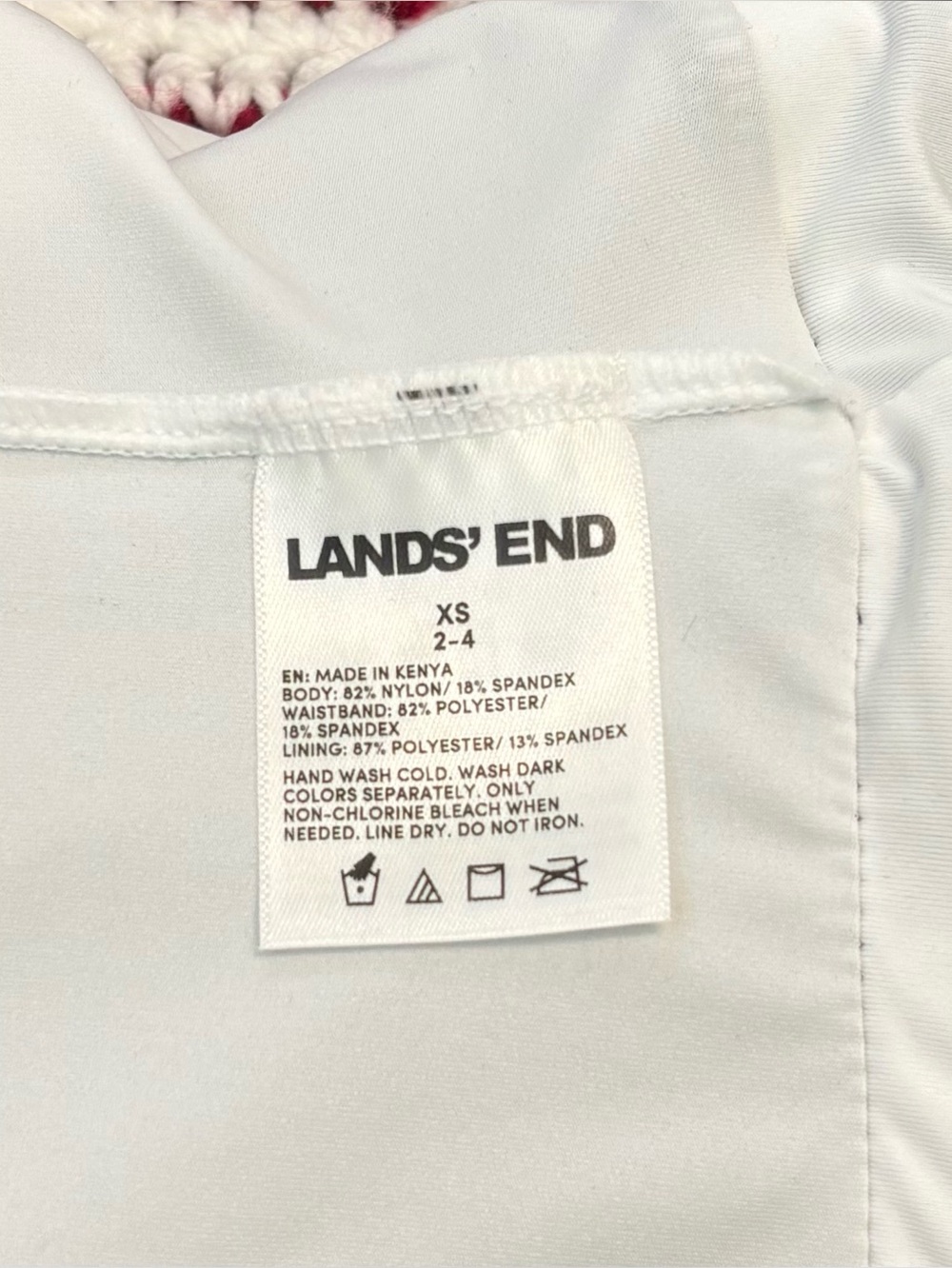 NWT Lands' End Women Zipper Front Swim Dress, Sz XS, Black with White Trim - Picture 10 of 16